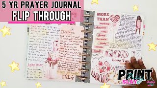 Flip Through 5 Years of Journaling - Prayer Journal - Faith Happy Planner - Happy Notes Notebook