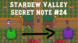 Secret Note #24 | How to change the Junimos colors | Stardew Valley 1.4