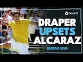 Jack Draper Upsets Defending Champ Carlos Alcaraz! | Queens Highlights 2024