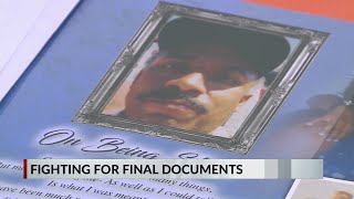 Family gets closure after finding lost death certificate