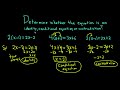 determine if the equation is an identity conditional equation or contradiction