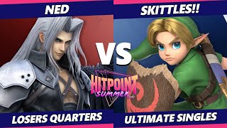 Hitpoint Summer July Losers Quarters - Ned (Sephiroth) Vs. SKITTLES! (Young Link) SSBU Ultimate