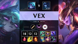 Vex Mid vs Lissandra: Triple Kill, Rampage - KR Master Patch 14.23