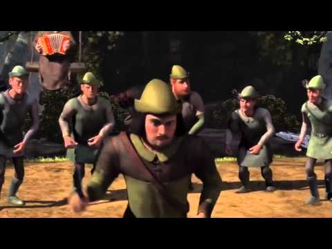 Shrek Fiona Kicks Robin Hood