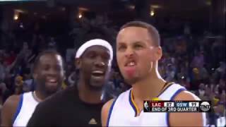 Stephen Curry Rainbow Buzzer Beater! | Clippers vs Warriors | Feb 23, 2017 NBA Season