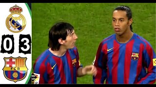 [4k Hd] Real Madrid 0-3 Barcelona 2005 All Goals & Extended Highlights El Clásico Maç Özeti