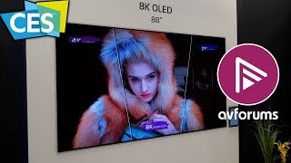 LG showcase 65-inch roll-up OLED and 88-inch 8K TVs at CES 2018