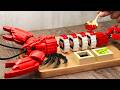 LEGO Maine Lobster HUGE Sushi Roll EXPENSIVE Street Food Compilation