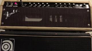 1978 Fender Studio Bass Amplifier Head Demo