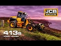 JCB 413S Agricultural Wheel Loader Working on the Farm