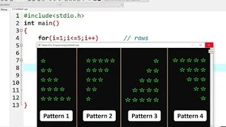 printing star "*" in pyramid shape | triangle | JavaScript program
