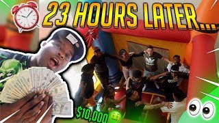 LAST TO LEAVE THE BOUNCE HOUSE WINS $10,000 !
