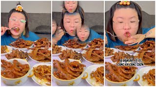 MUKBANG GIỐNG CÁC CHỊ BÊN TRUNG | HOÀNG LAM FOODIE