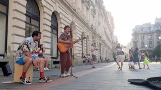 Street performers Bucharest  MARTIN HARICH AND MATEJ SMUTNY