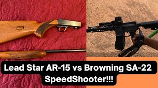 LEAD STAR GRUNT AR-15 with FRT Trigger VS Browning SA-22 Speedshooter