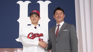 大学から投手に本格転向。カープ・ドラフト3位、岡本駿が目指すのは「チームに欠かせない投手」