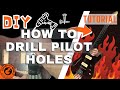 Drilling pilot holes & installing strap buttons | Semi-Hollow ST-style Guitar Kit