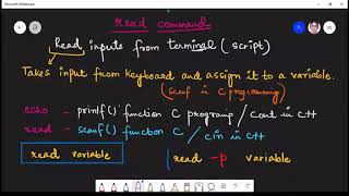 10. read command in Shell Script | Shell Scripting Tutorial for beginners