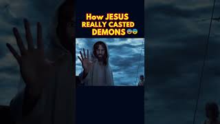 How Jesus REALLY casted demons 😱 #shorts #youtube #jesus  #bible  (REMAKE)
