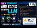 🛠️ Add Tools to Your LLM in Python | Agentic AI Function Calling Explained