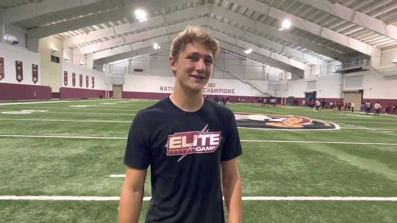 FSU 2024 QB Commit Luke Kromenhoek Talks Working With Tony Tokarz At ...