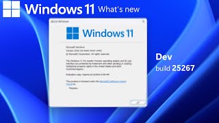 Final Dev build of '22 - Windows 11 Dev build 25267 and what's new