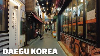 【4k】Downtown Daegu Walk - The 4th Largest City in Korea - Early March
