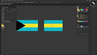 Designing the Bahamas Flag in Adobe Illustrator: Step-by-Step Tutorial + Free Download