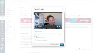 Canvas Studio - How to embed your Canvas Studio video into a Canvas Page
