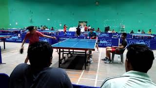 Table tennis india sarika gurjar ace return to side spin service