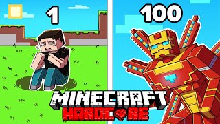 I Survived 1000 DAYS as LEGENDARY IRON MAN in HARDCORE Minecraft! - Crazy Adventures Compilation