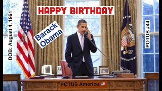 Happy Birthday Barack Obama - POTUS #44, born August 4, 1961 in Honolulu, Hawaii🇺🇸