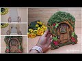 A beautiful fairy door DIY at home | Cardboard craft idea|DIY