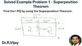 Solved Example Problem 1 - Superposition Theorem #bee