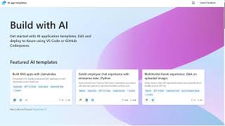 Build AI App with @Github Copilot for Azure Extension