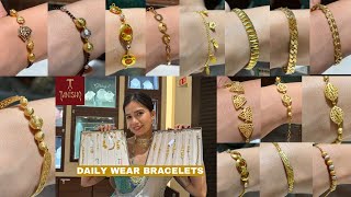 Tanishq Latest Daily Wear to party wear  Gold bracelets collection with codes \u0026 prices ♥️