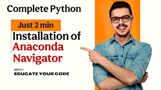 (Part-1) Install Python Using Anaconda Navigator |Complete Beginner Tutorial #python #coding #viral