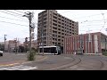 札幌市電 内回り循環 1100形1110号車 シリウス 電車事業所前 札幌市交通事業振興公社