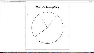 Create an Analog Clock in Canvas with HTML5 and Javascript