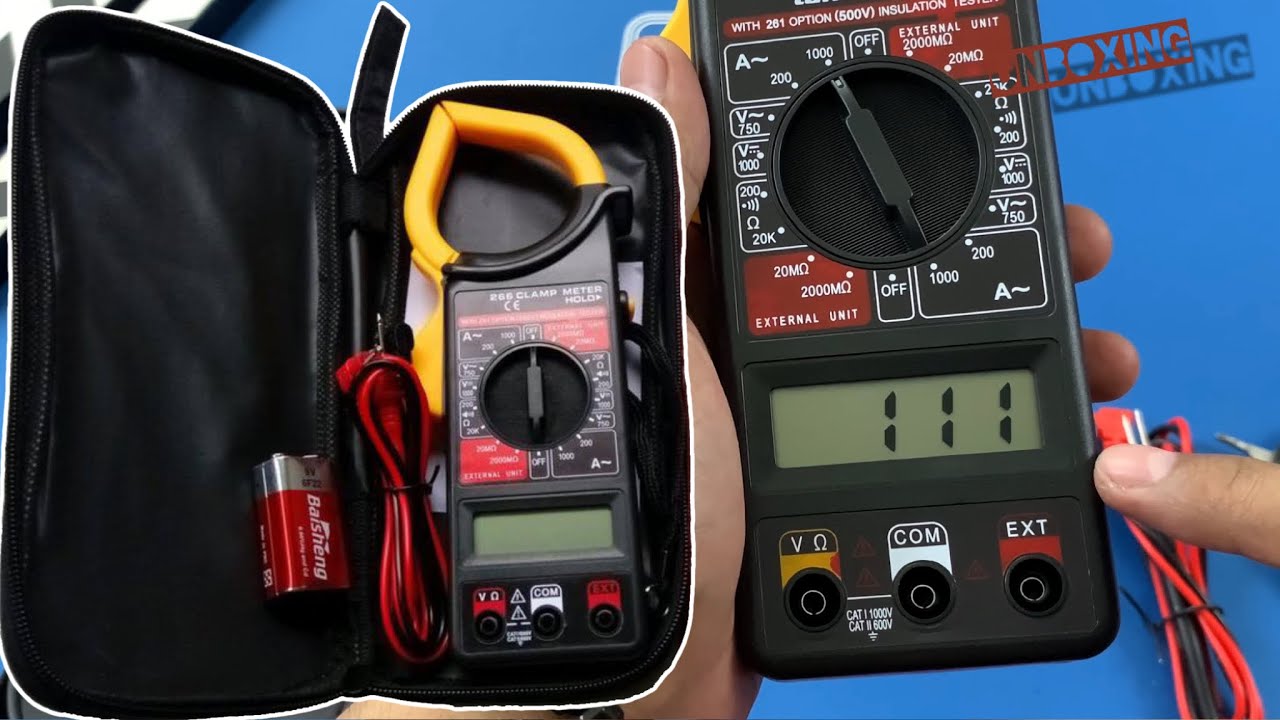 Digital Clamp Meter Tang Ampere Multitester - YouTube