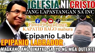 EPIPANIO LABRADOR NILAPASTANGAN ANG KA EDUARDO MANALO || henzTV #subscribe_like_share