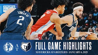 Dallas Mavericks Highlights vs. Memphis Grizzlies | January 6, 2025