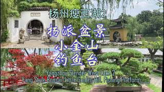 扬州瘦西湖2  杨派盆景，小金山-钓鱼台 Slender West Lake 2 Yang Style Bonsai, Little Golden Hill, Fishing Platform