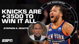 How hopeful should Stephen A. be of his Knicks to be contenders? 👀 NY +3500 to win it all | ESPN Bet