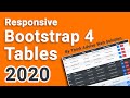 Responsive Bootstrap 4 Tables Design - 2020