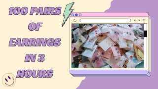 100 pairs of earrings just in 3 hours  ( jewelry making tutorials ) #oberezovart #olenaberezovska