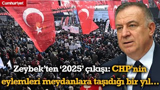 Tandoğan'da büyük miting! Zeybek: 2025 CHP'nin bütün bu eylemleri meydanlara taşıdığı bir yıl olacak