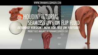 Houdini Tutorial - Seamless UV on FLIP (FREE EXTENDED VERSION)