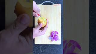 Onion Flower Garnish-Tomato Flower Garnish-Vegetable Carving @foodife66#foodart #garnish #vegetable