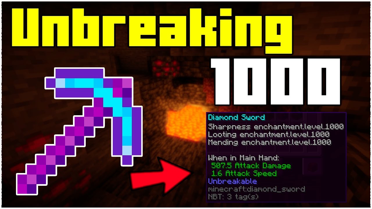 How To Get A Unbreaking 1,000 Pickaxe In Minecraft 1.17.1! (2024) - YouTube